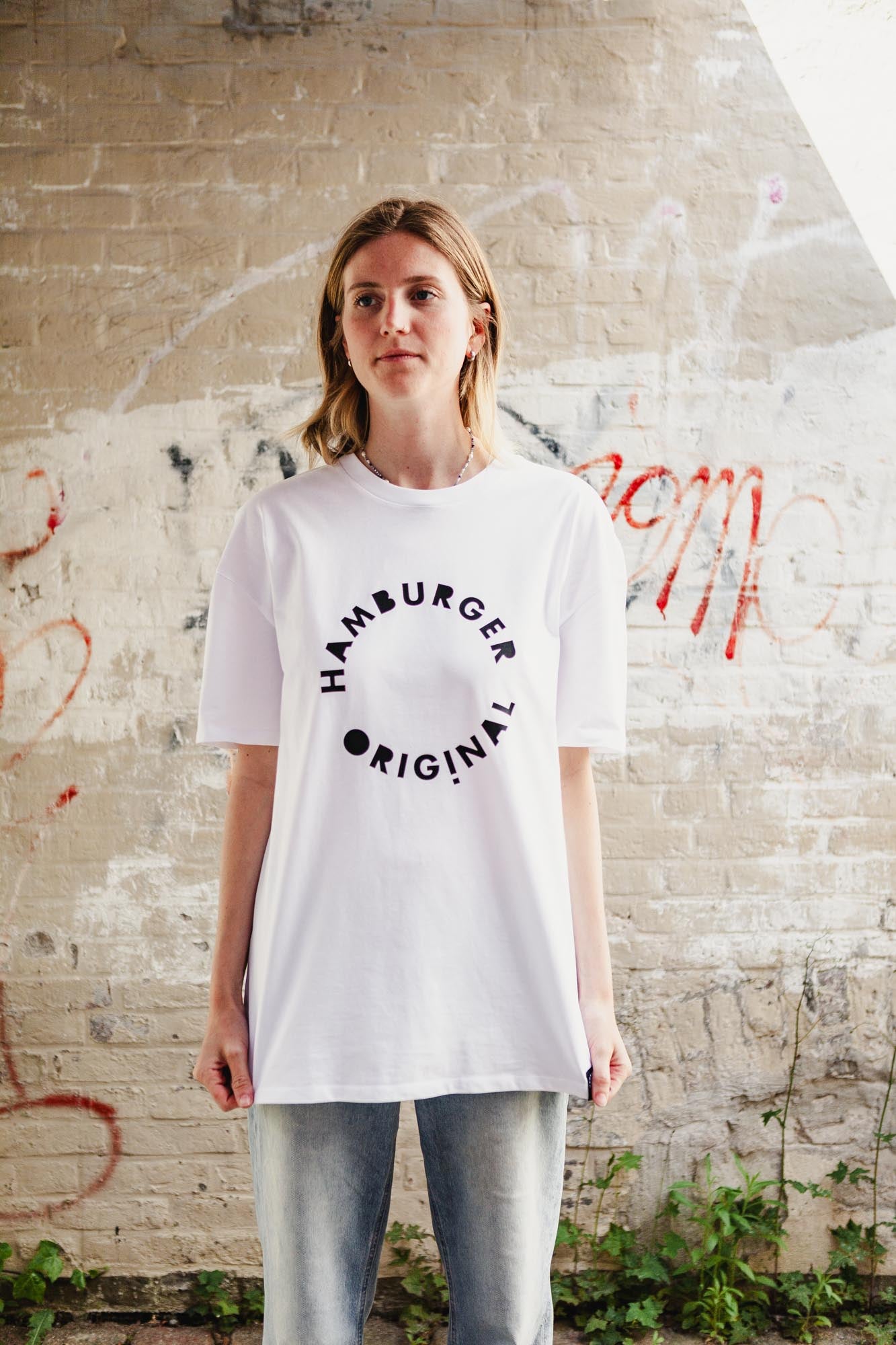 Oversized T-Shirt aus Bio-Baumwolle mit Logo