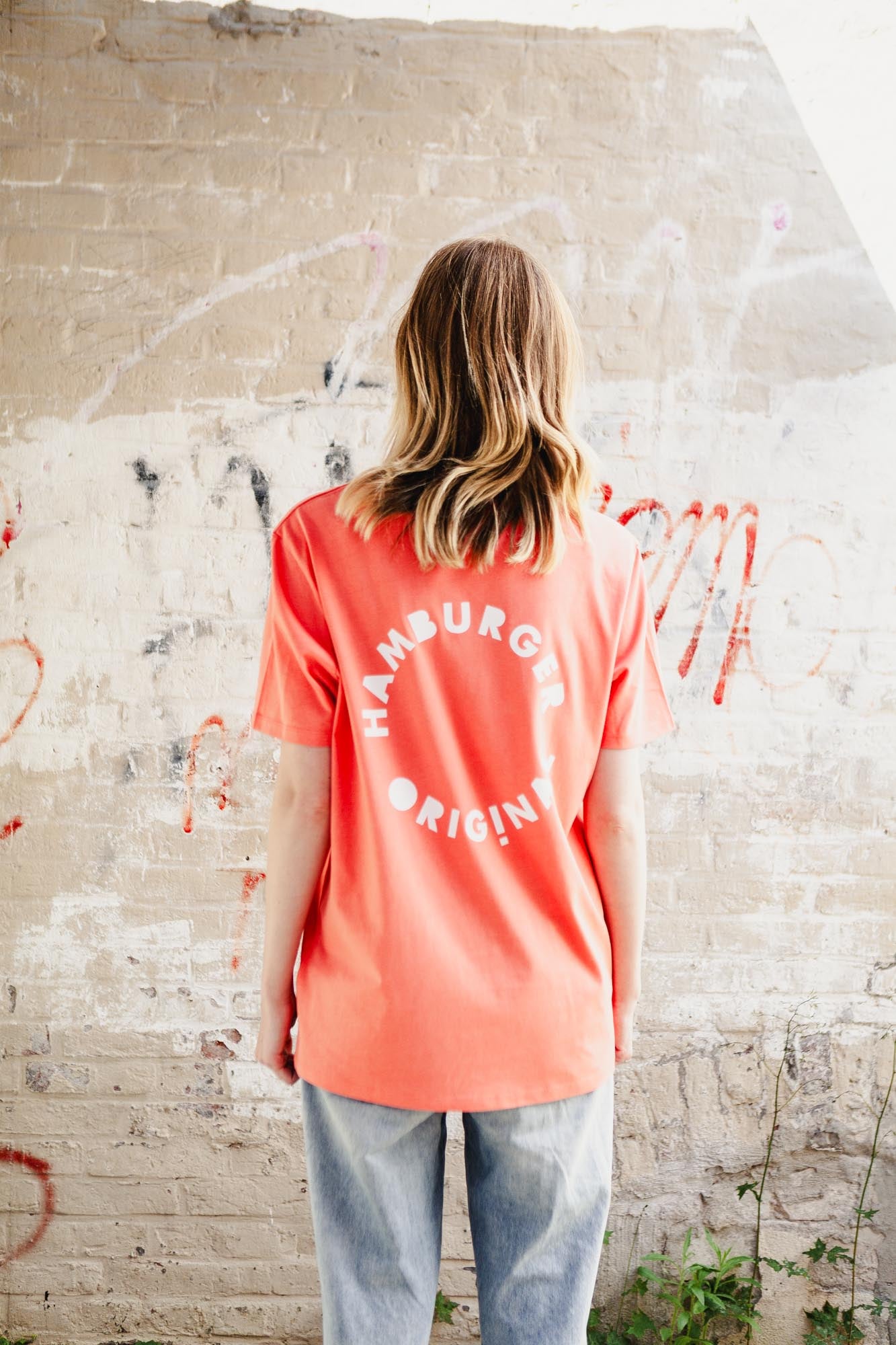 T-Shirt aus Bio-Baumwolle mit Logo vorne und hinten