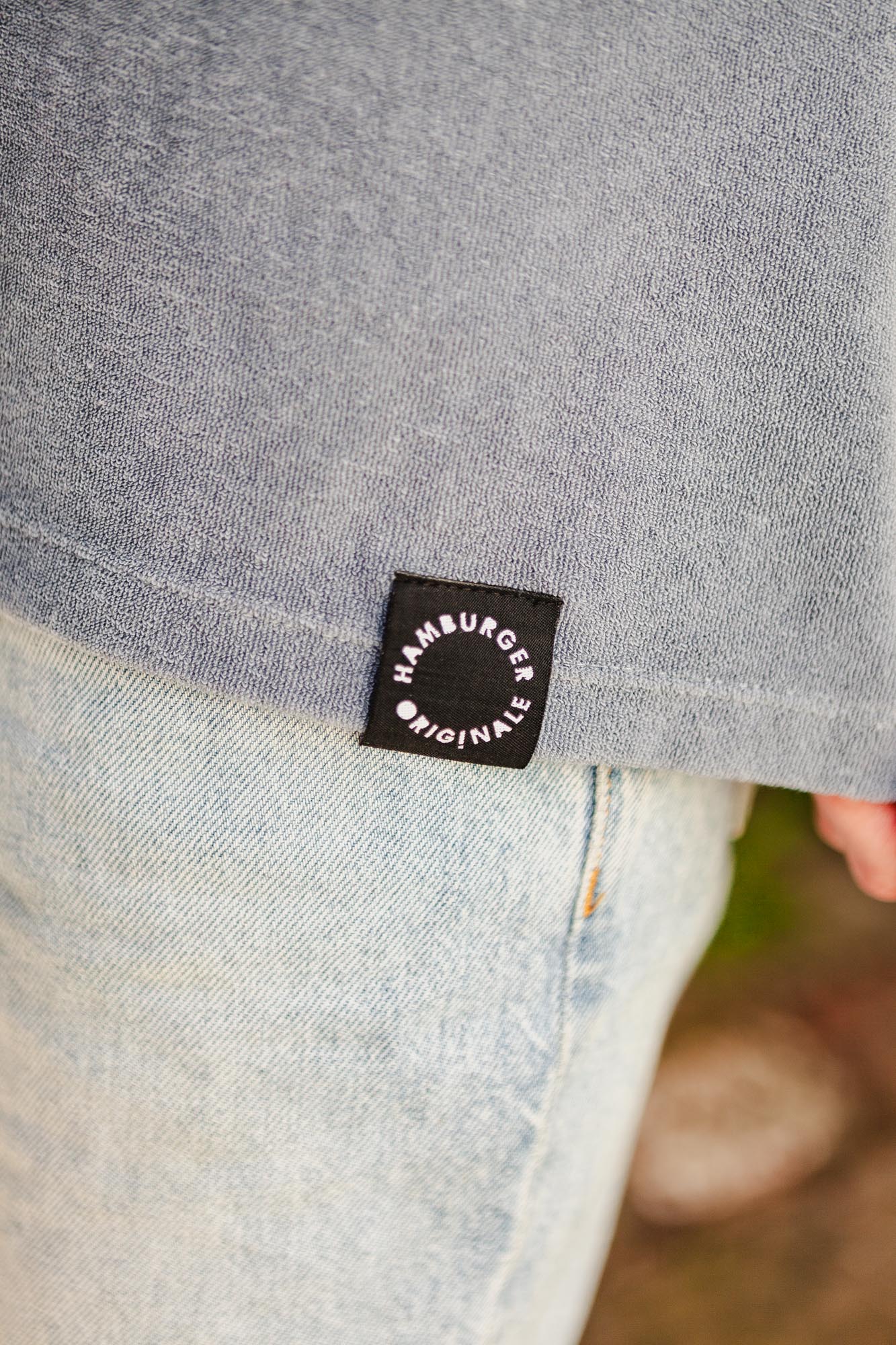 Frottee Polo-Shirt aus Bio-Baumwolle Made in Portugal