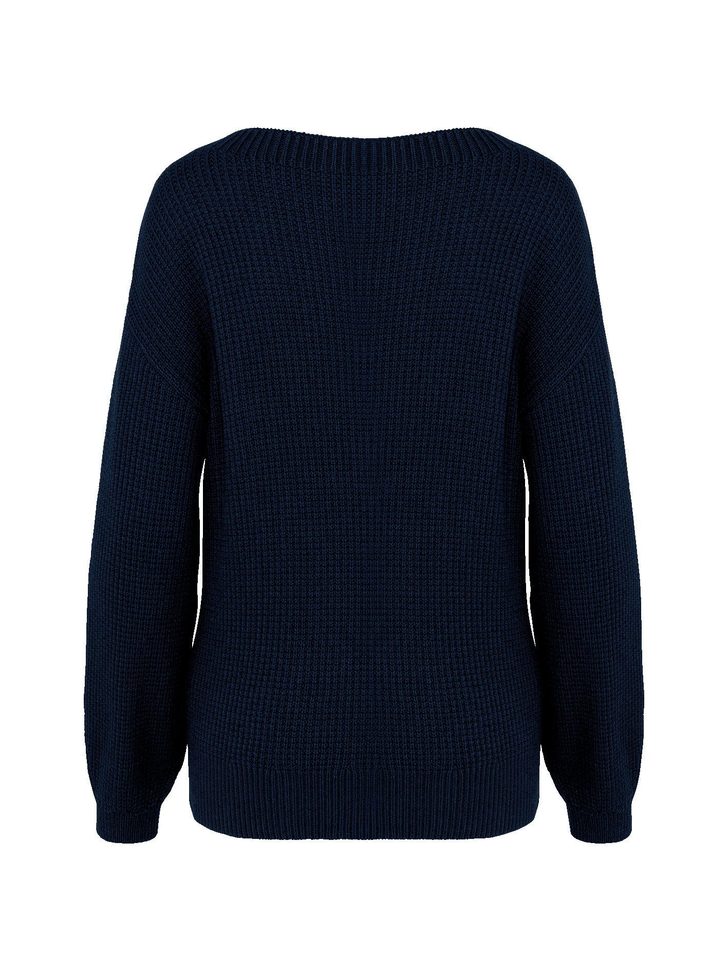 Pullover tailliert aus Merinowolle und Bio-Baumwolle