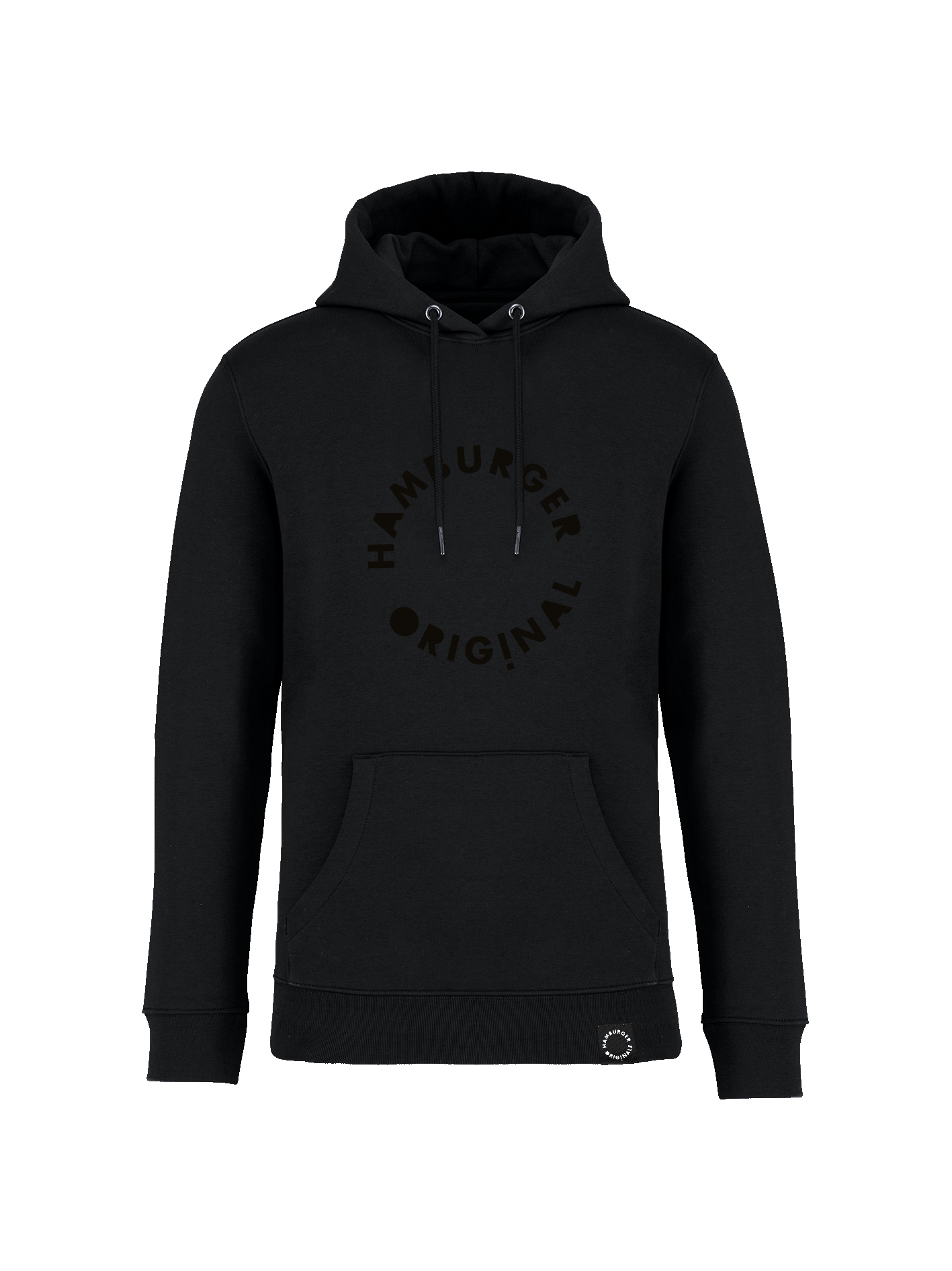 Hoodie aus Bio-Baumwolle mit Ton in Ton Logo