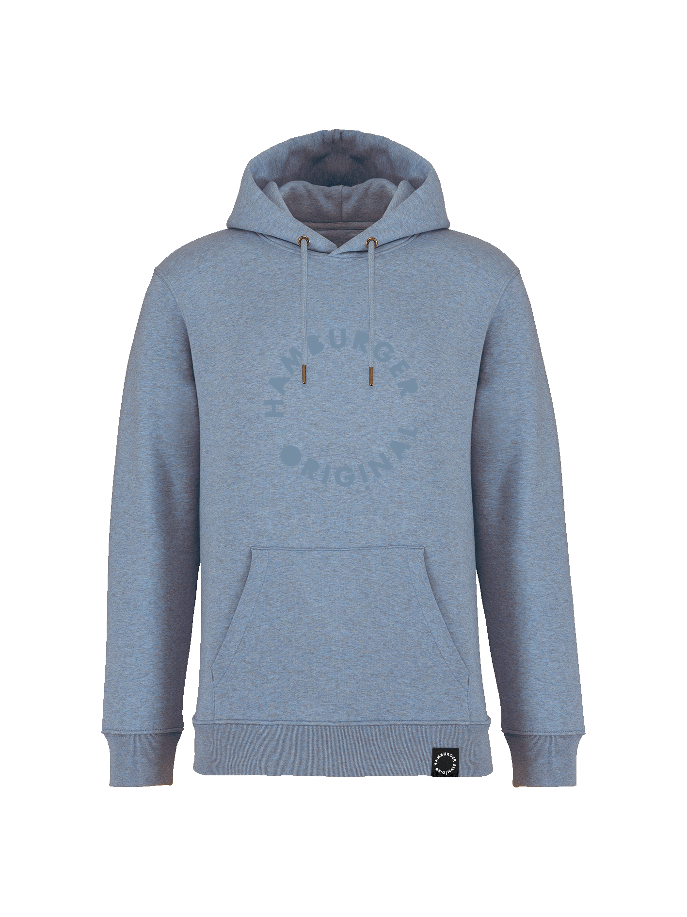 Hoodie aus Bio-Baumwolle mit Ton in Ton Logo