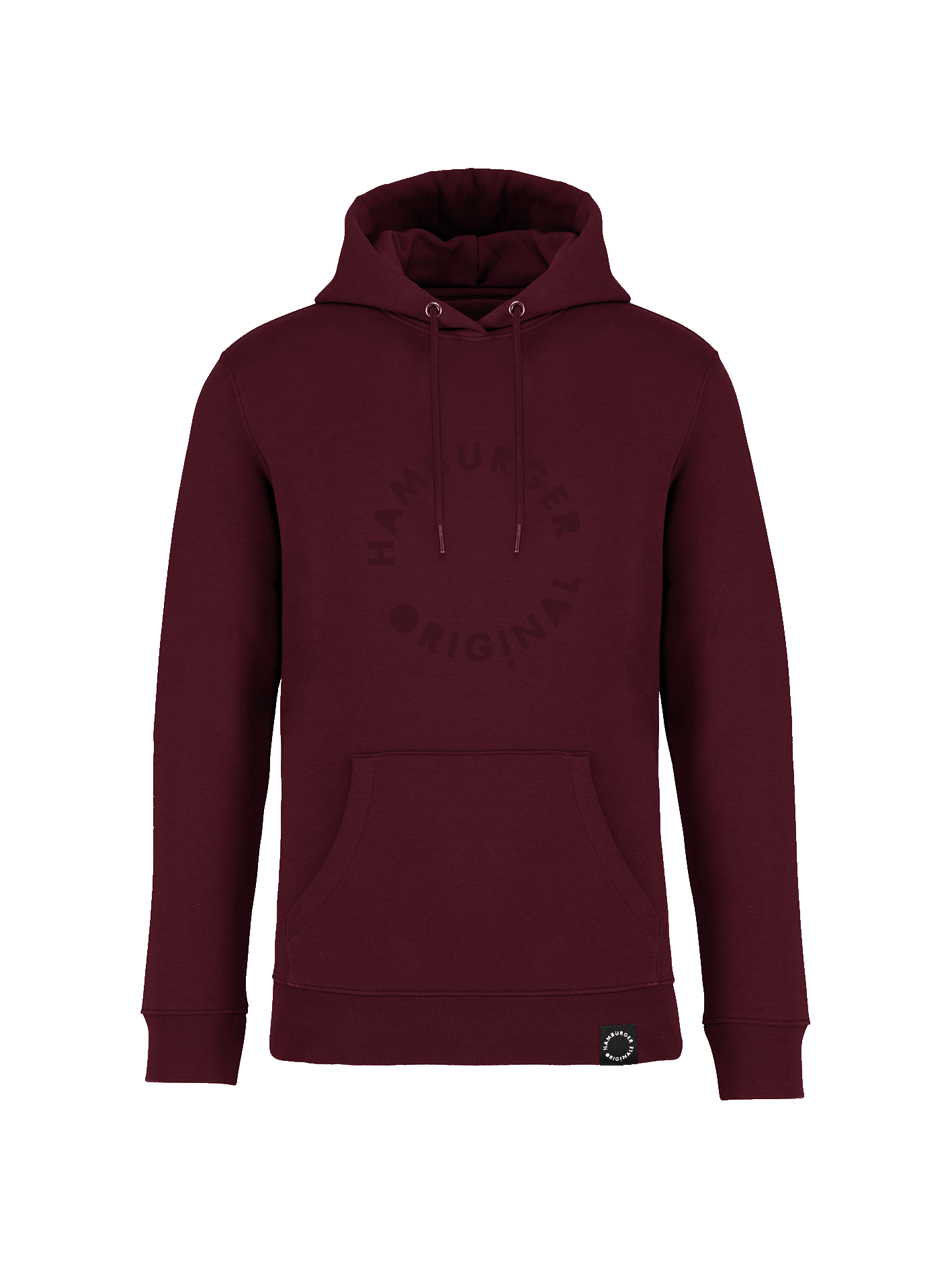 Hoodie aus Bio-Baumwolle mit Ton in Ton Logo
