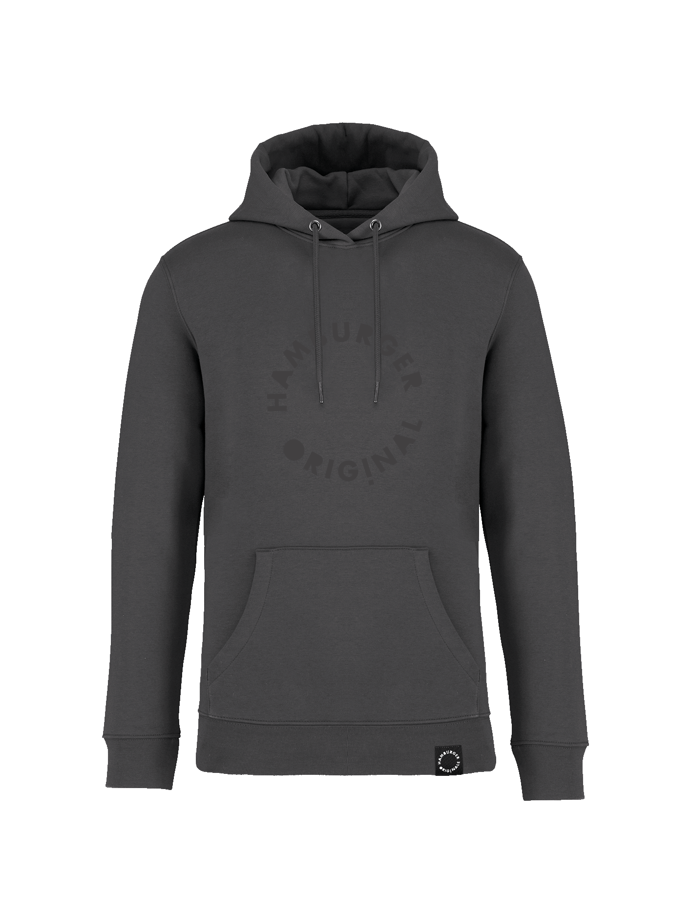 Hoodie aus Bio-Baumwolle mit Ton in Ton Logo