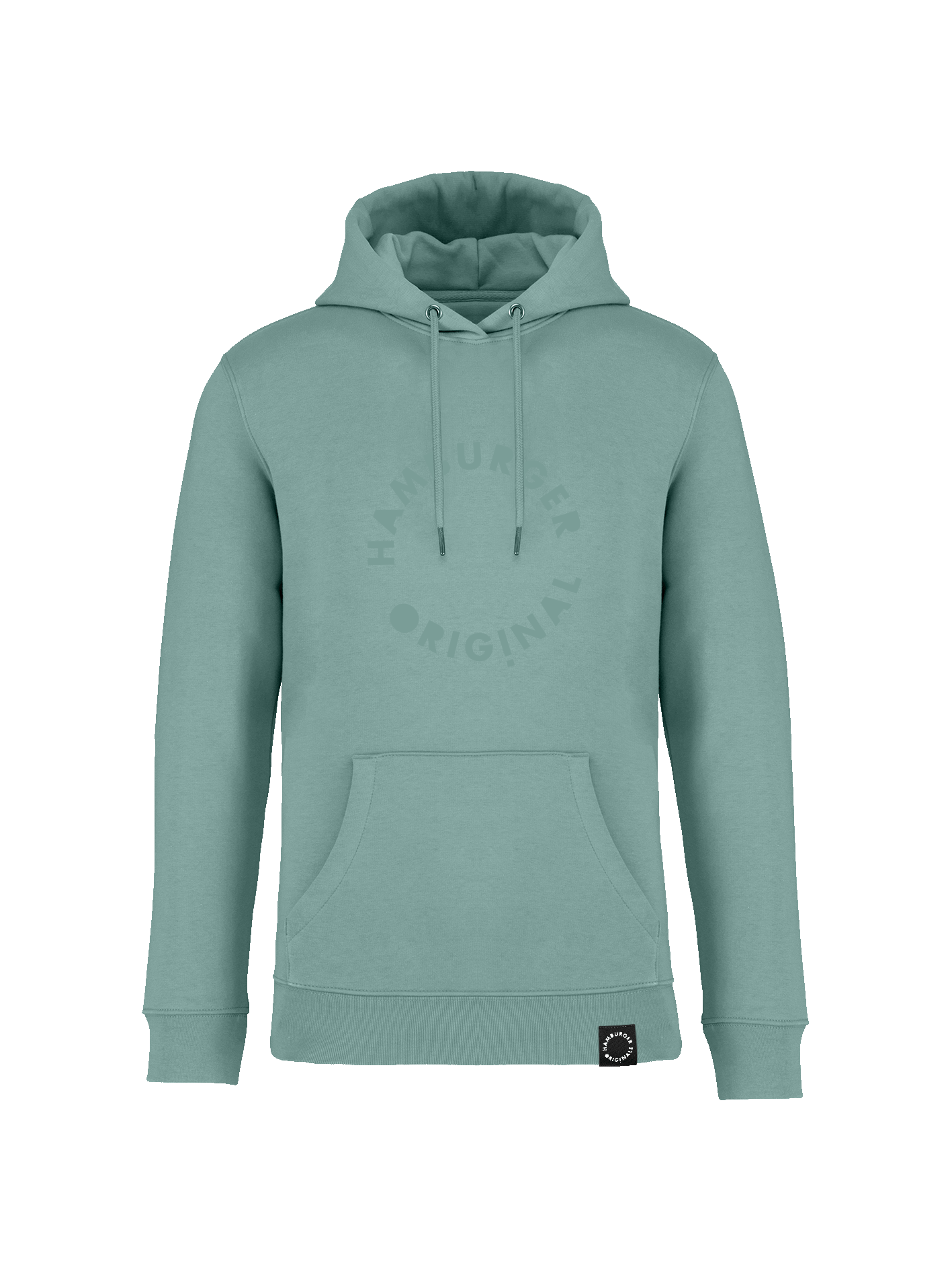 Hoodie aus Bio-Baumwolle mit Ton in Ton Logo