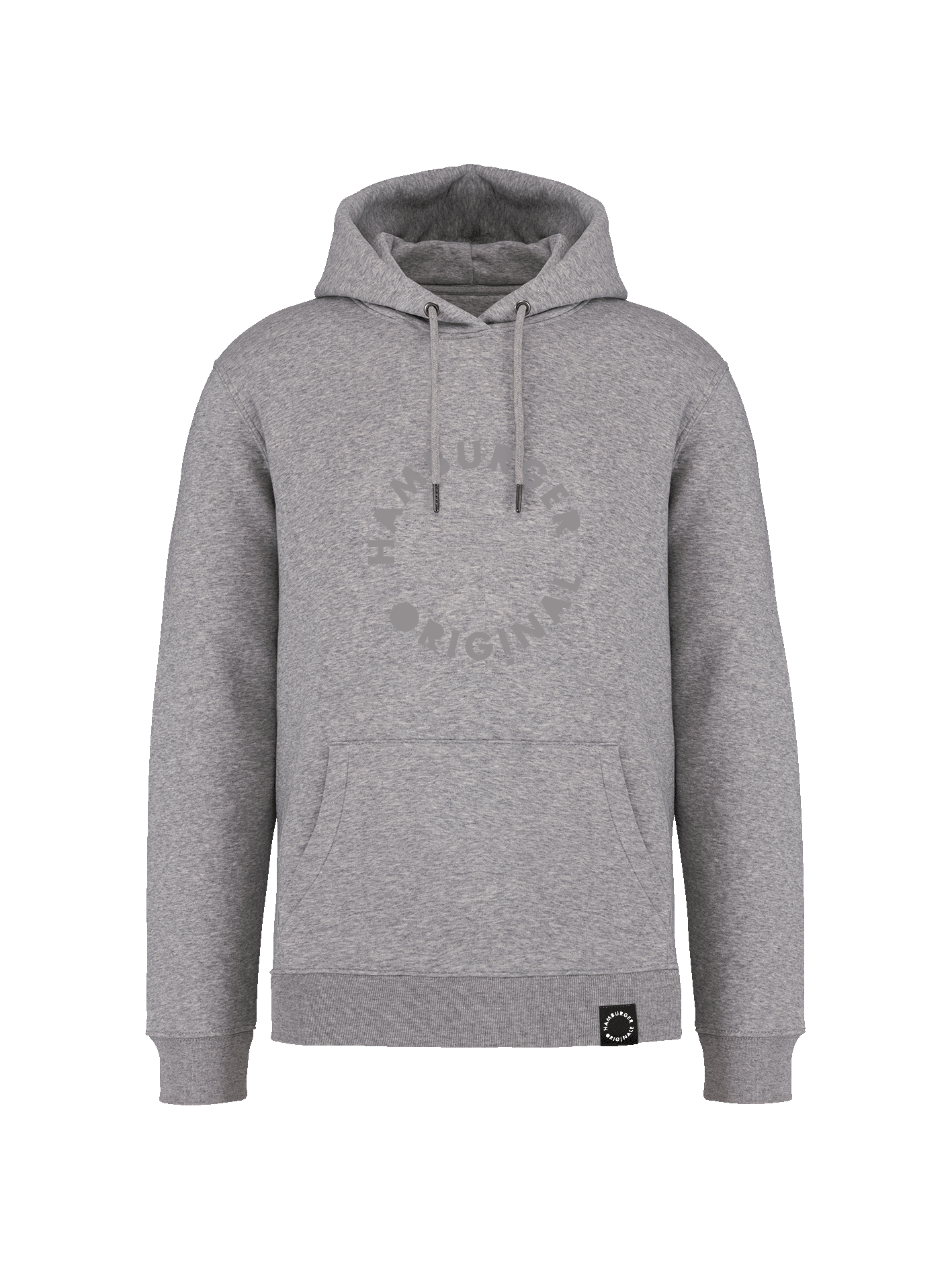 Hoodie aus Bio-Baumwolle mit Ton in Ton Logo