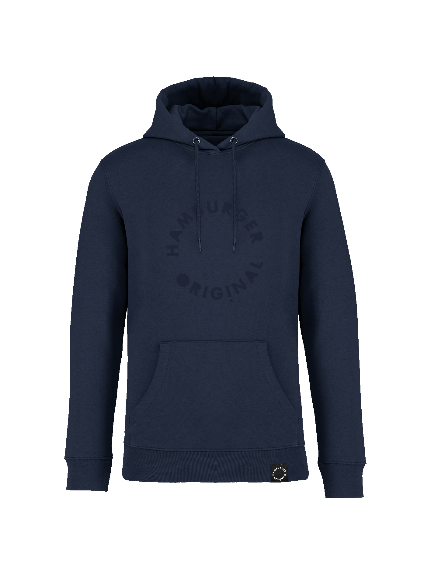 Hoodie aus Bio-Baumwolle mit Ton in Ton Logo
