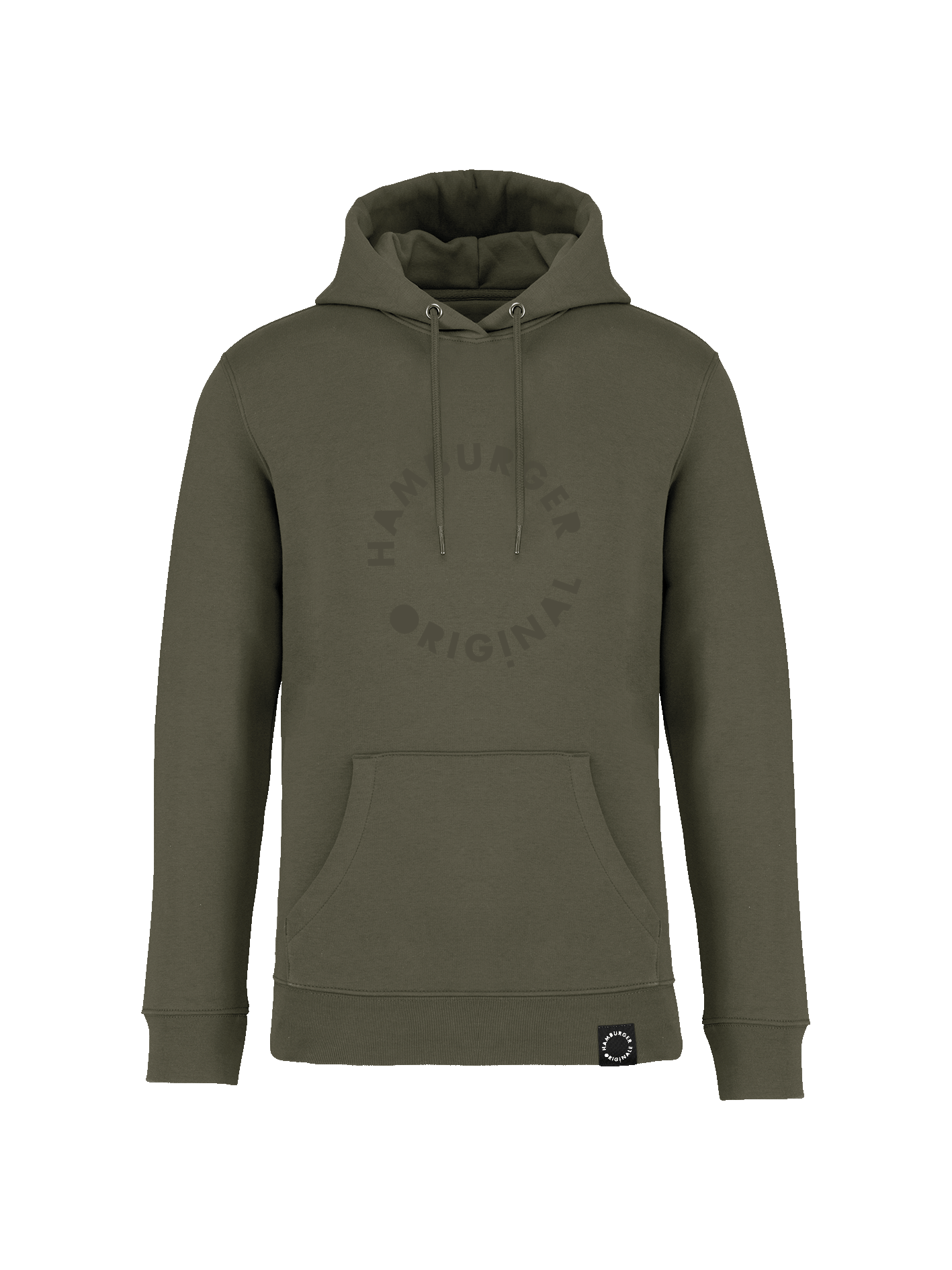 Hoodie aus Bio-Baumwolle mit Ton in Ton Logo