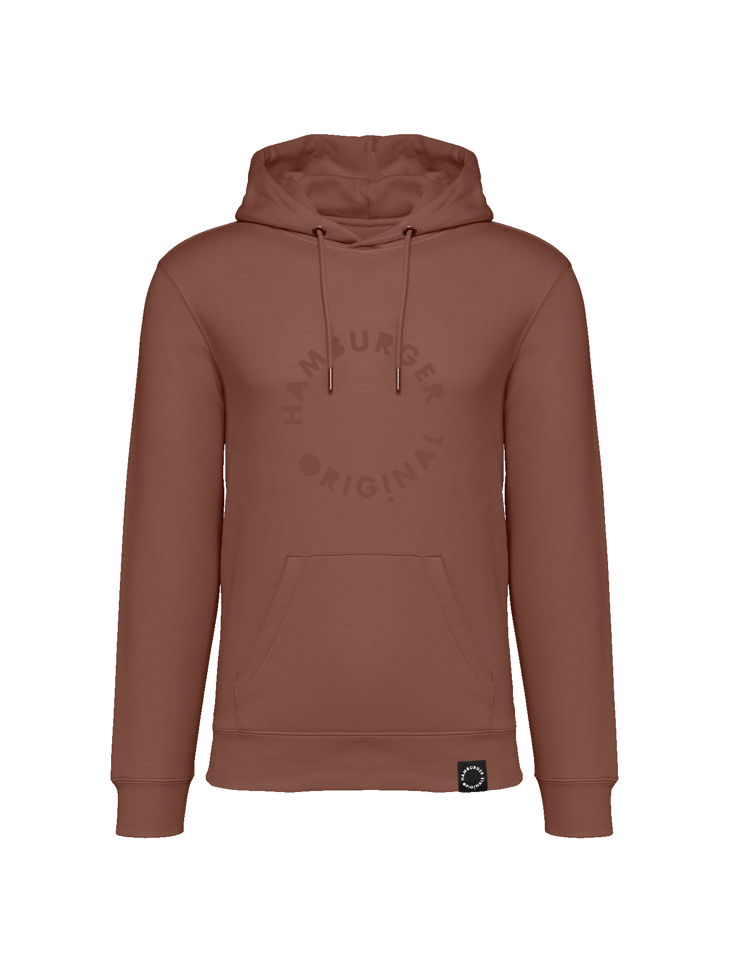Hoodie aus Bio-Baumwolle mit Ton in Ton Logo