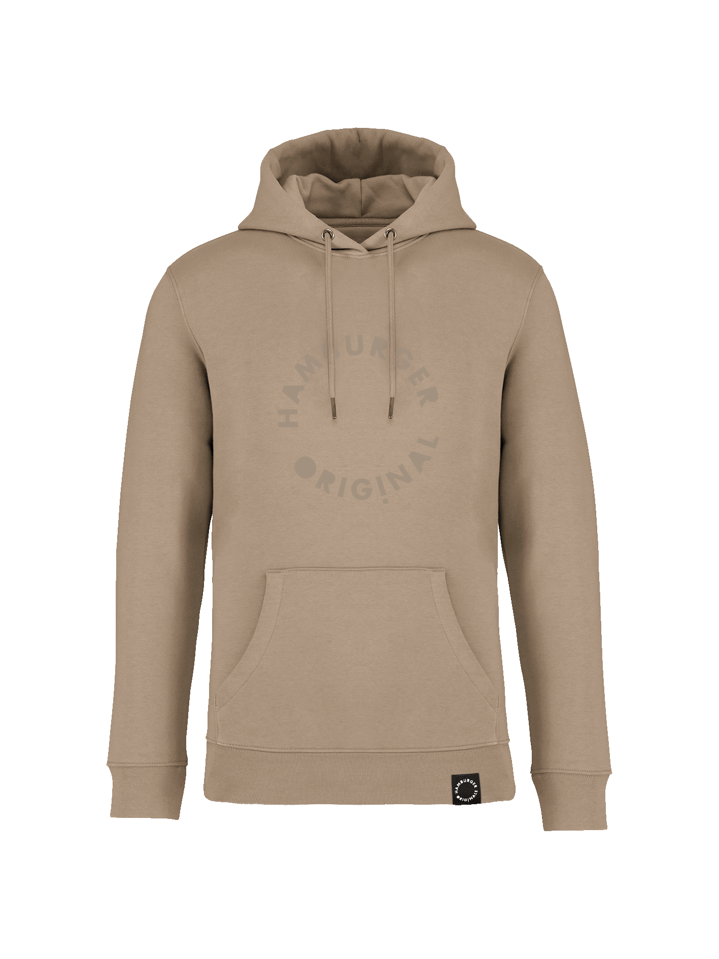 Hoodie aus Bio-Baumwolle mit Ton in Ton Logo