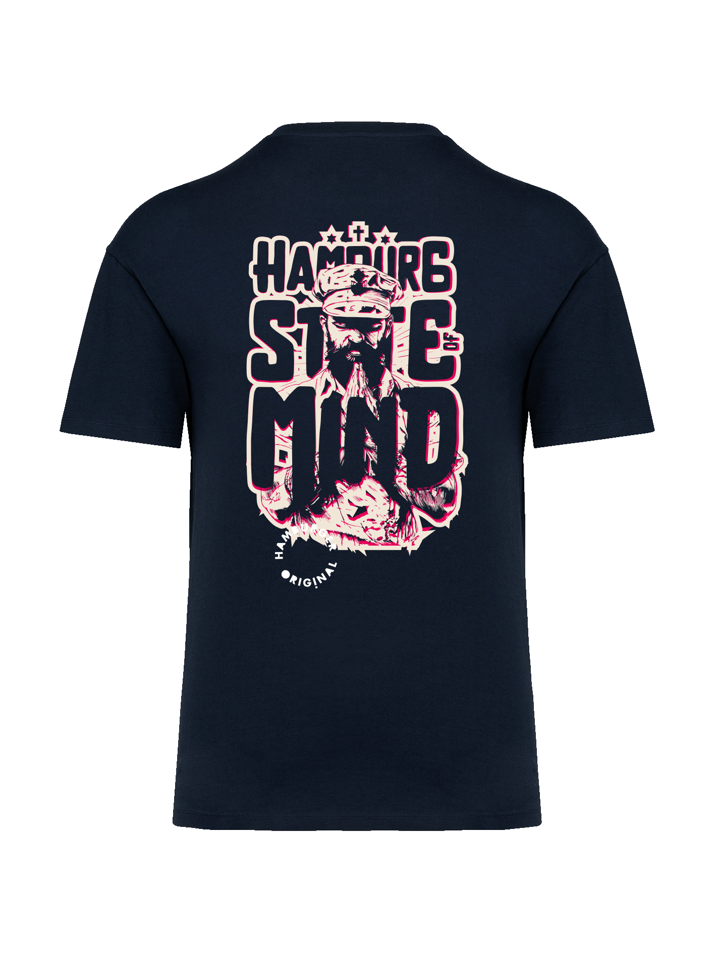 Oversized T-Shirt aus Bio-Baumwolle "Hamburg State of Mind"