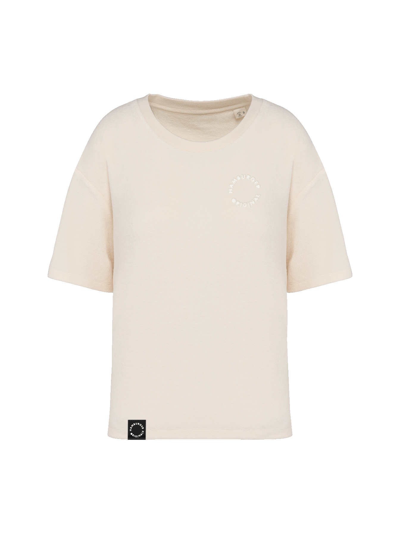 Frottee T-Shirt aus Bio-Baumwolle Made in Portugal Oversized