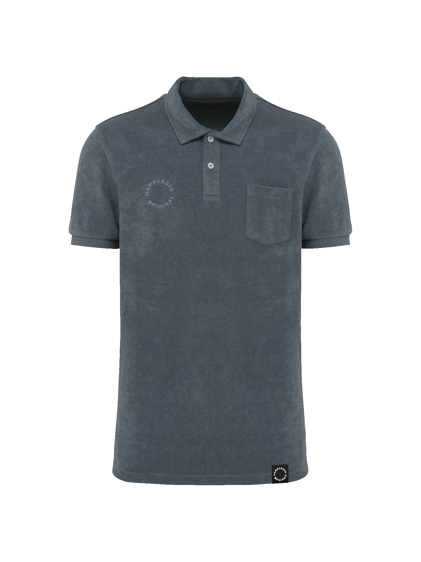 Frottee Polo-Shirt aus Bio-Baumwolle Made in Portugal