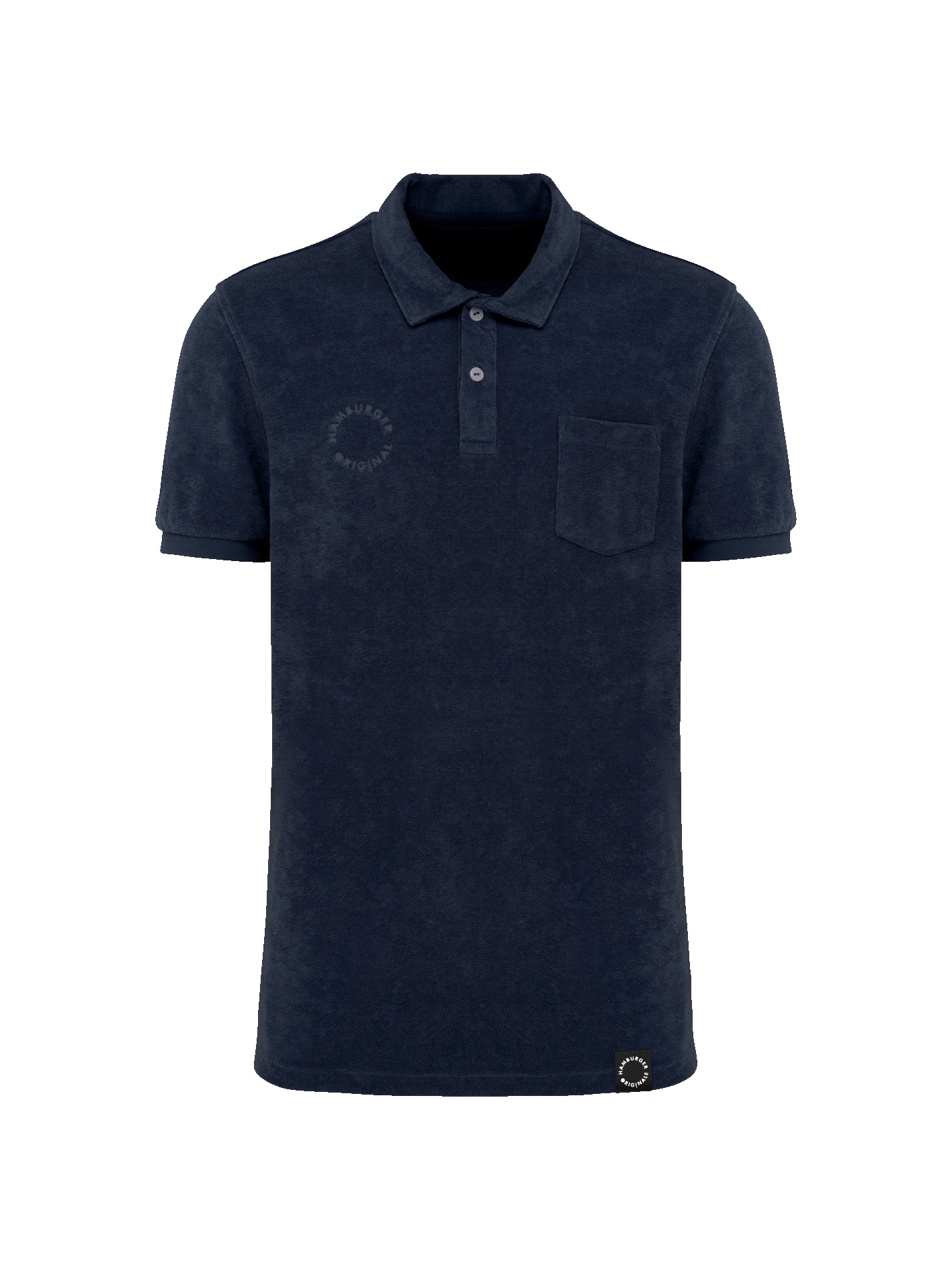 Frottee Polo-Shirt aus Bio-Baumwolle Made in Portugal