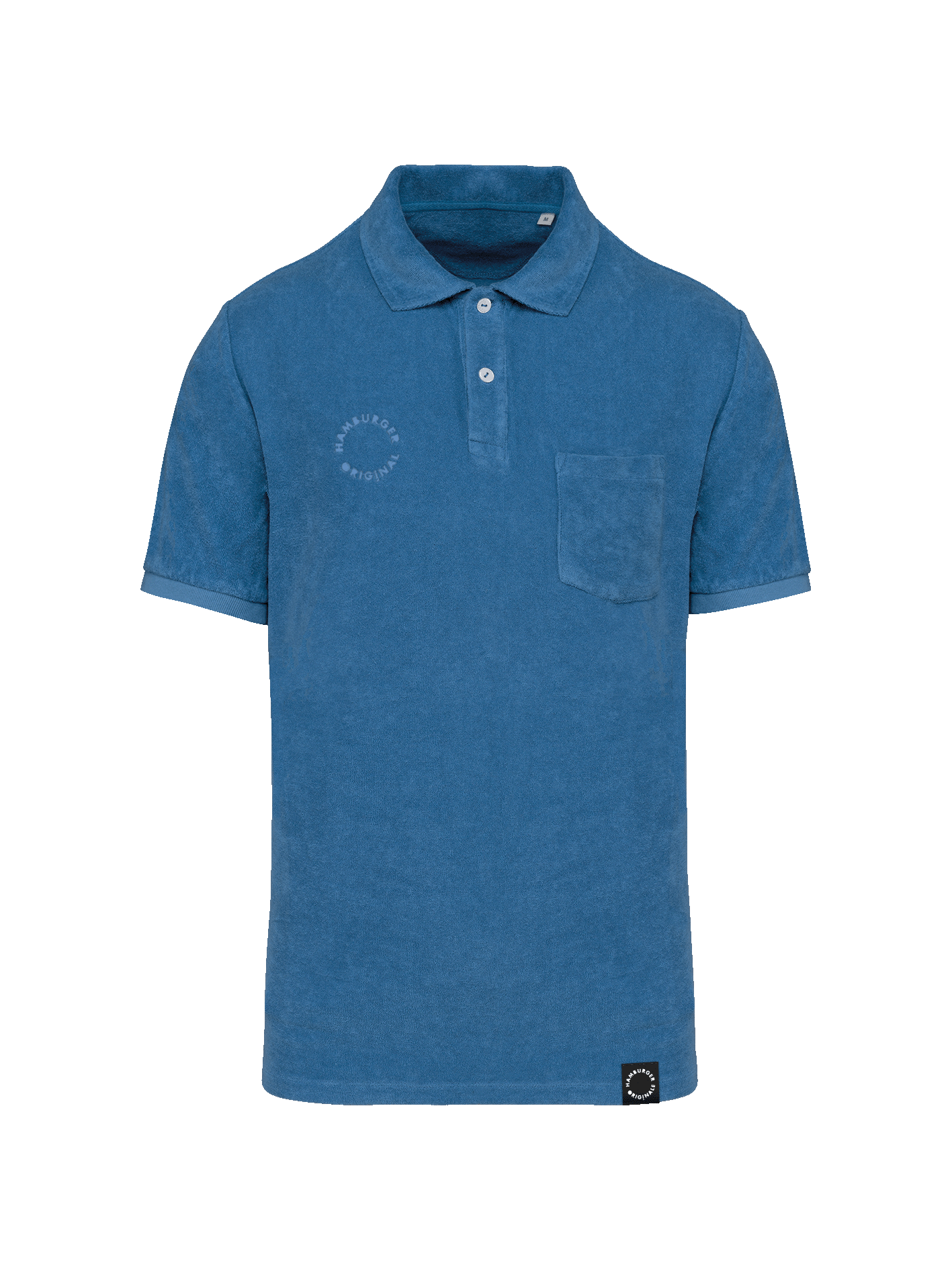 Frottee Polo-Shirt aus Bio-Baumwolle Made in Portugal