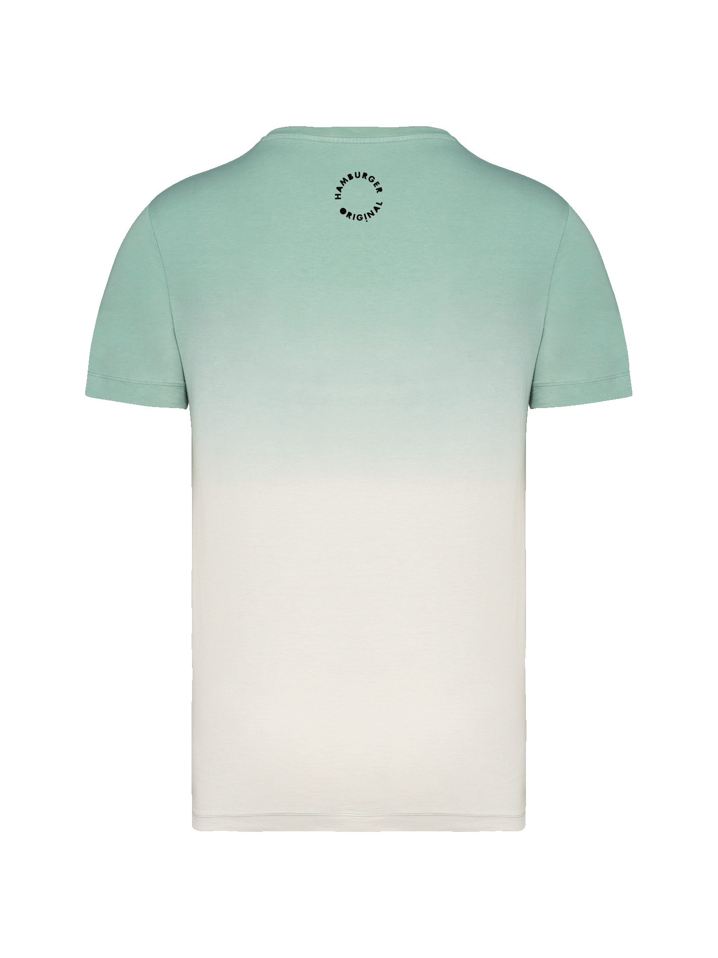 T-Shirt mit Farbverlauf aus Bio-Baumwolle und kleinem Logo hinten