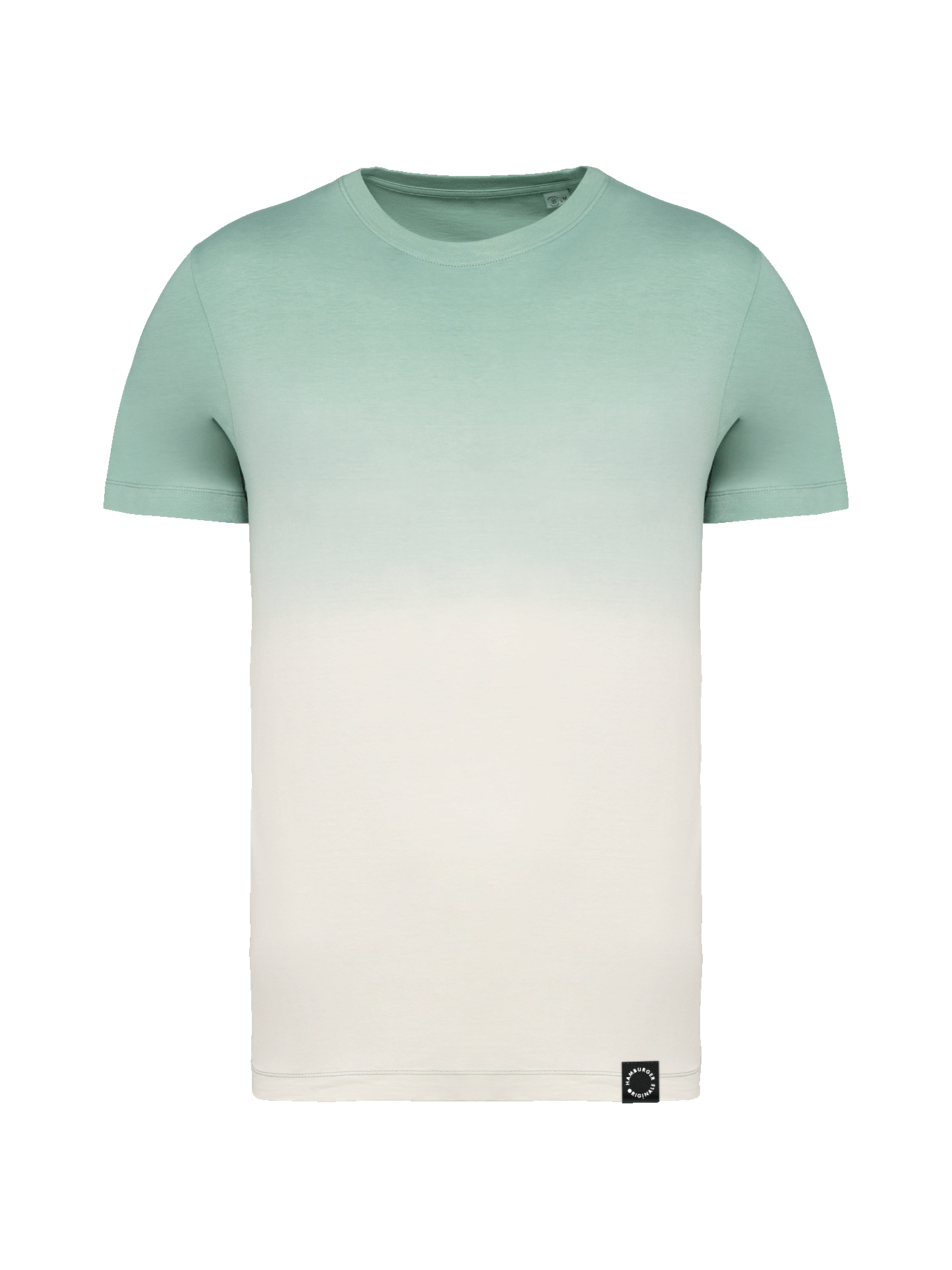 T-Shirt mit Farbverlauf aus Bio-Baumwolle und kleinem Logo hinten