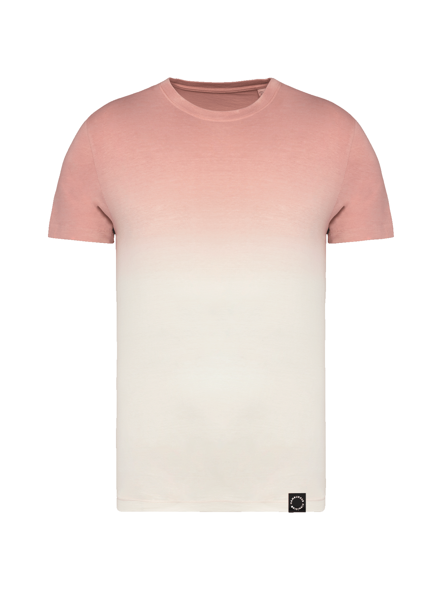 T-Shirt mit Farbverlauf aus Bio-Baumwolle und kleinem Logo hinten