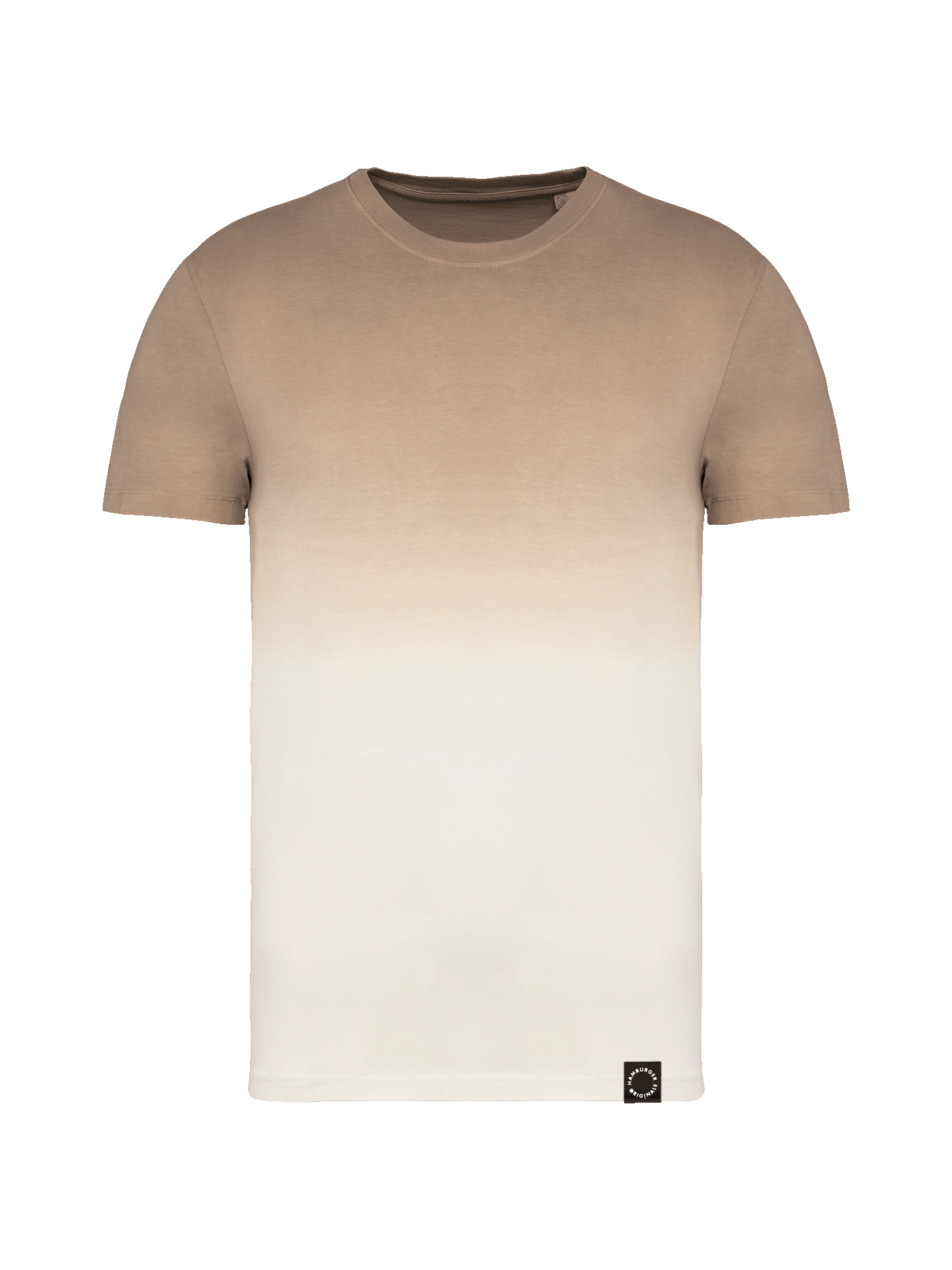T-Shirt mit Farbverlauf aus Bio-Baumwolle und kleinem Logo hinten