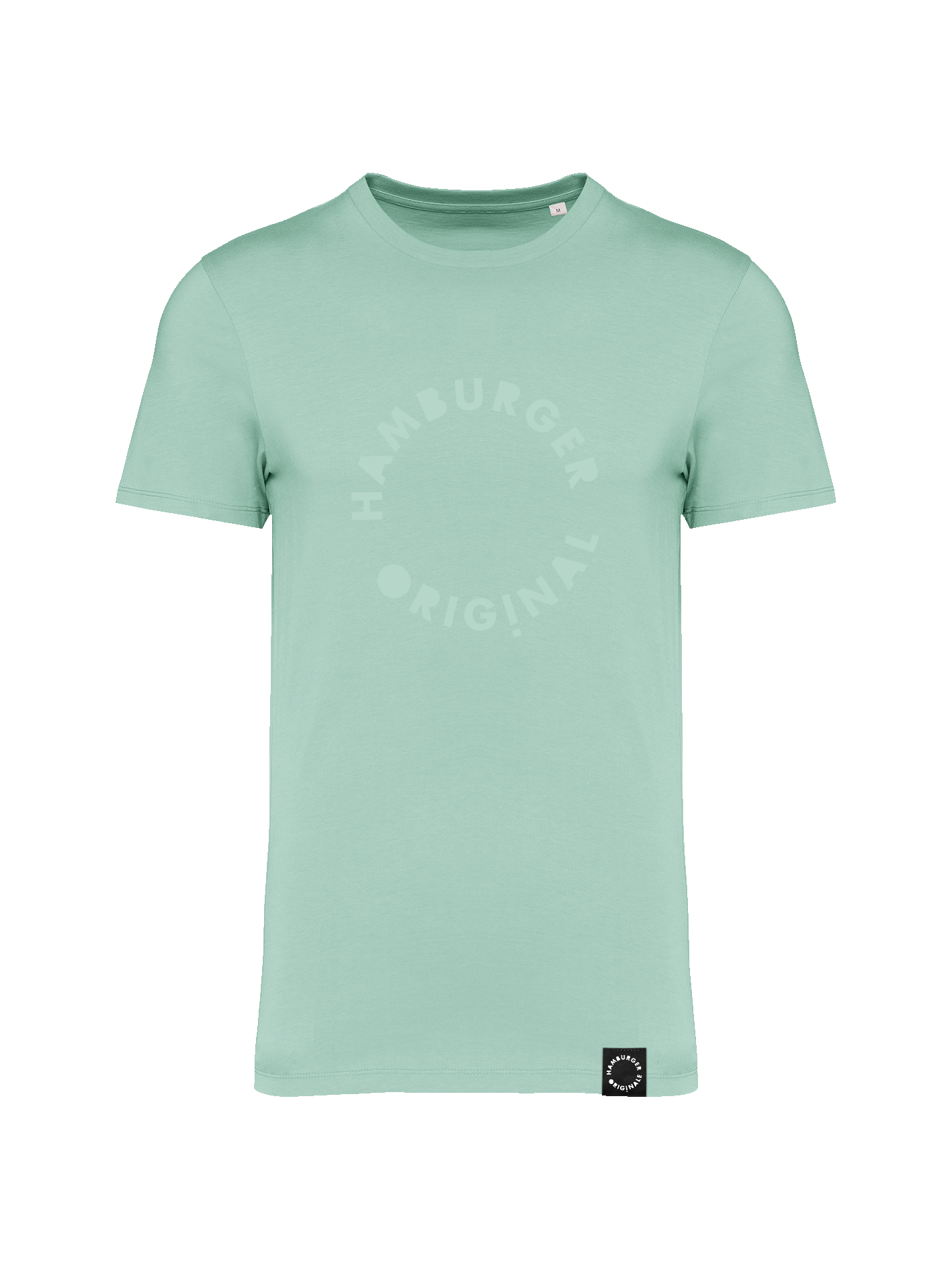 T-Shirt aus Bio-Baumwolle mit Ton in Ton Logo