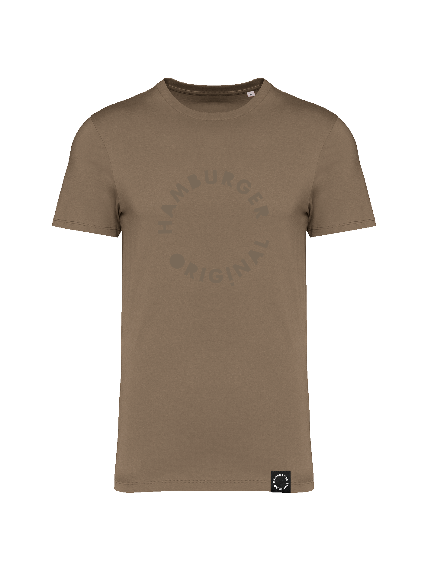T-Shirt aus Bio-Baumwolle mit Ton in Ton Logo