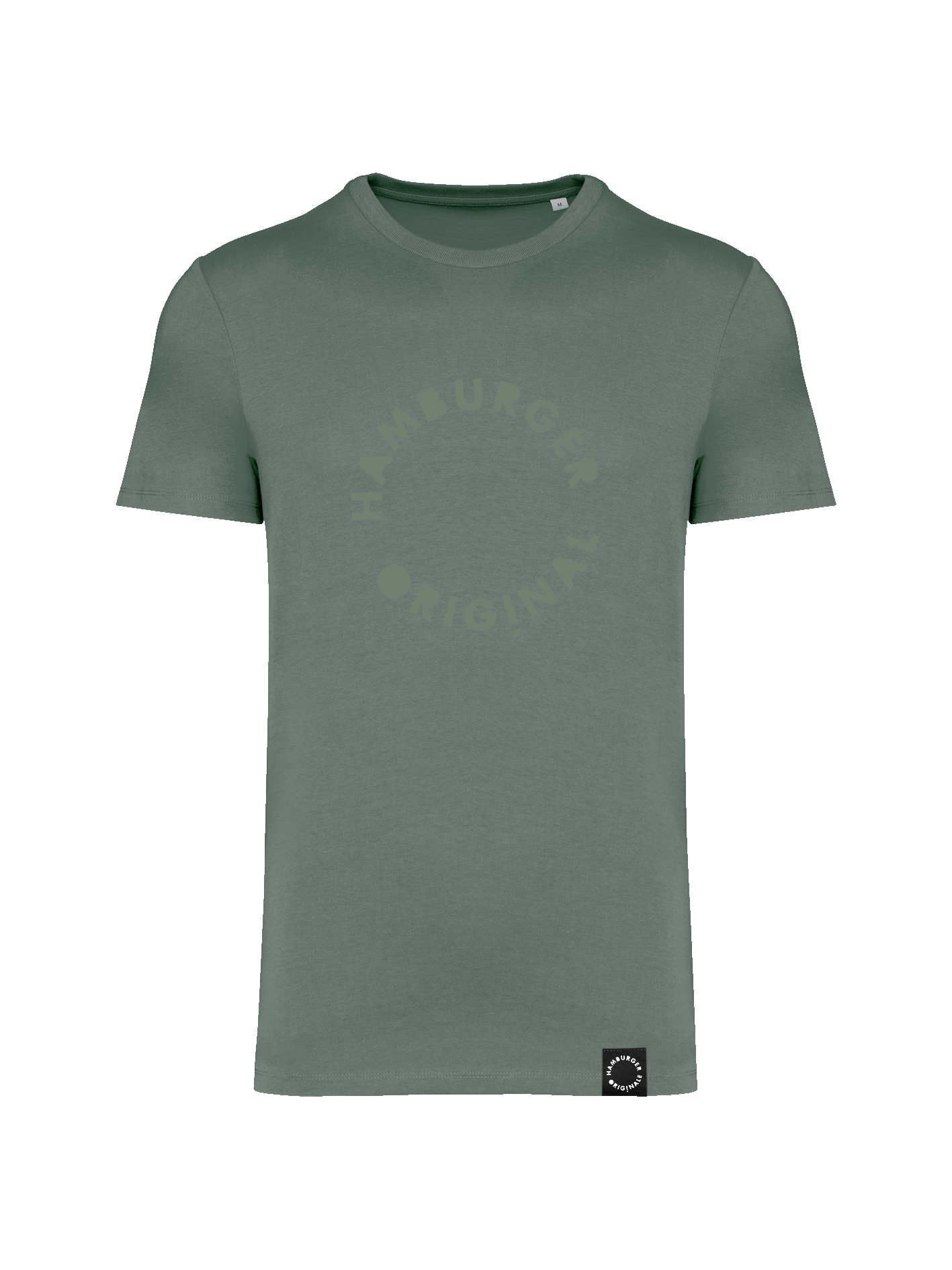 T-Shirt aus Bio-Baumwolle mit Ton in Ton Logo