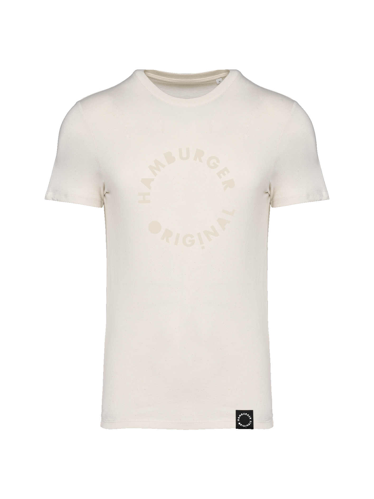 T-Shirt aus Bio-Baumwolle mit Ton in Ton Logo