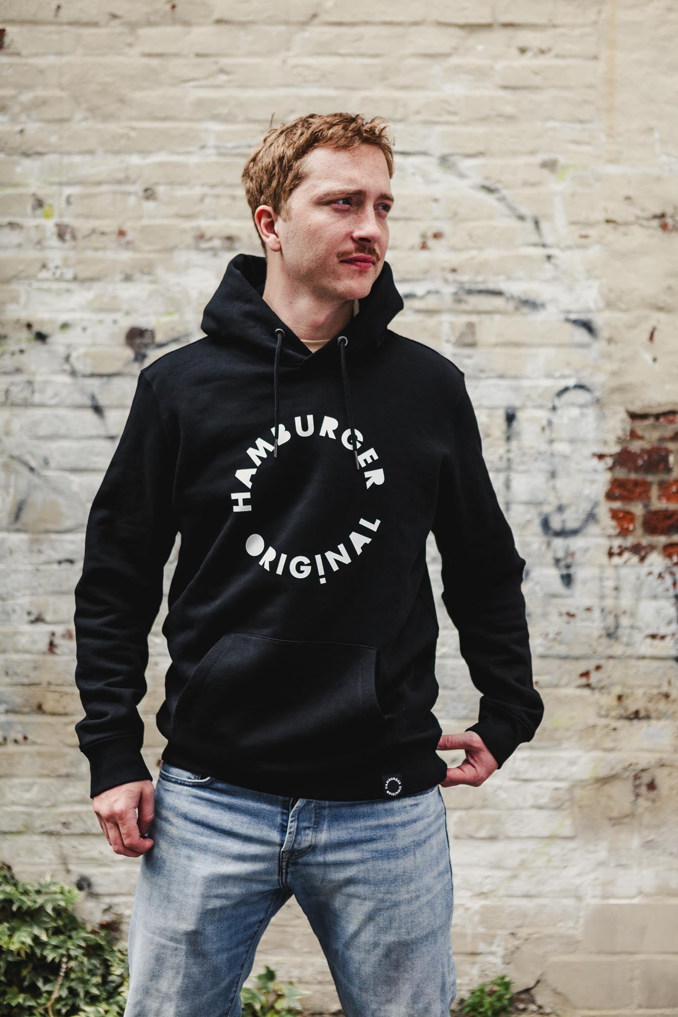 Hoodie aus Bio-Baumwolle mit großem Logo