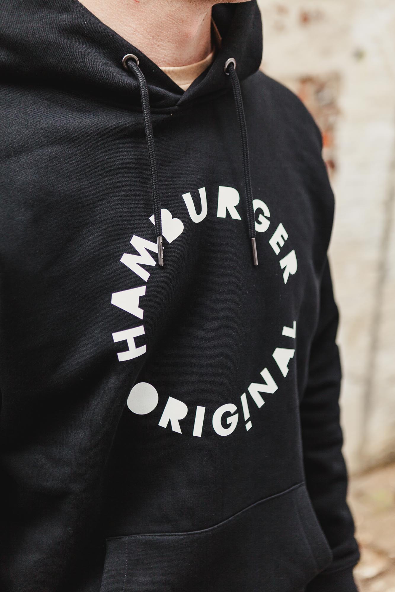 Hoodie aus Bio-Baumwolle mit großem Logo