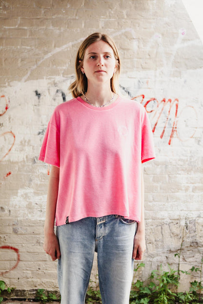 Frottee T-Shirt aus Bio-Baumwolle Made in Portugal Oversized