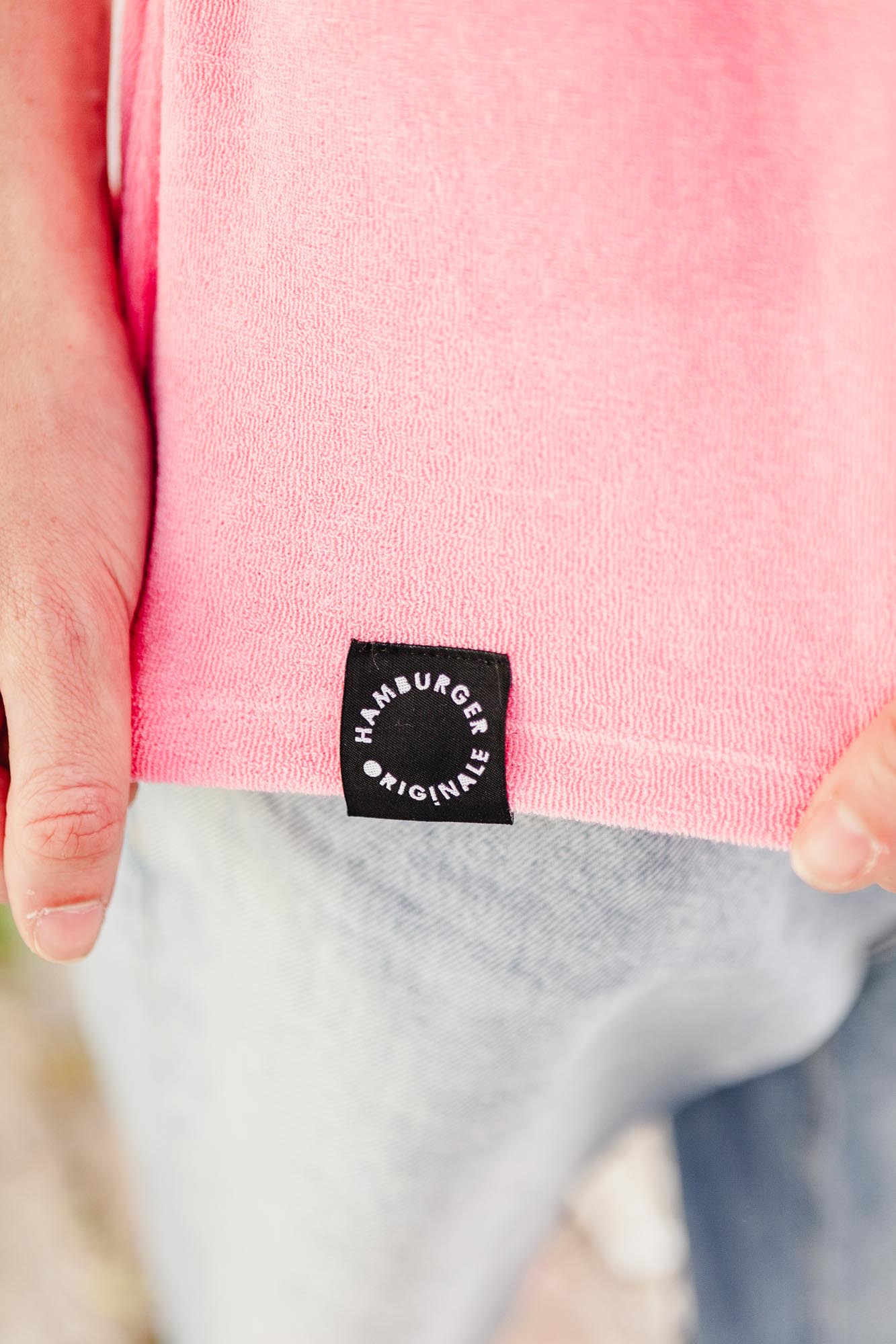 Frottee T-Shirt aus Bio-Baumwolle Made in Portugal Oversized