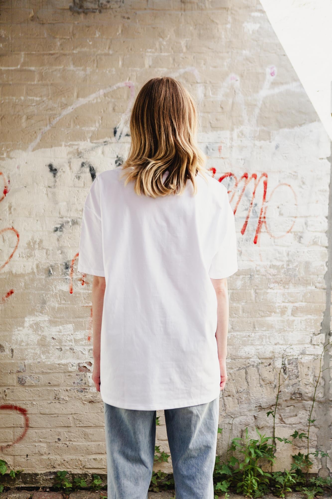 Oversized T-Shirt aus Bio-Baumwolle mit Logo
