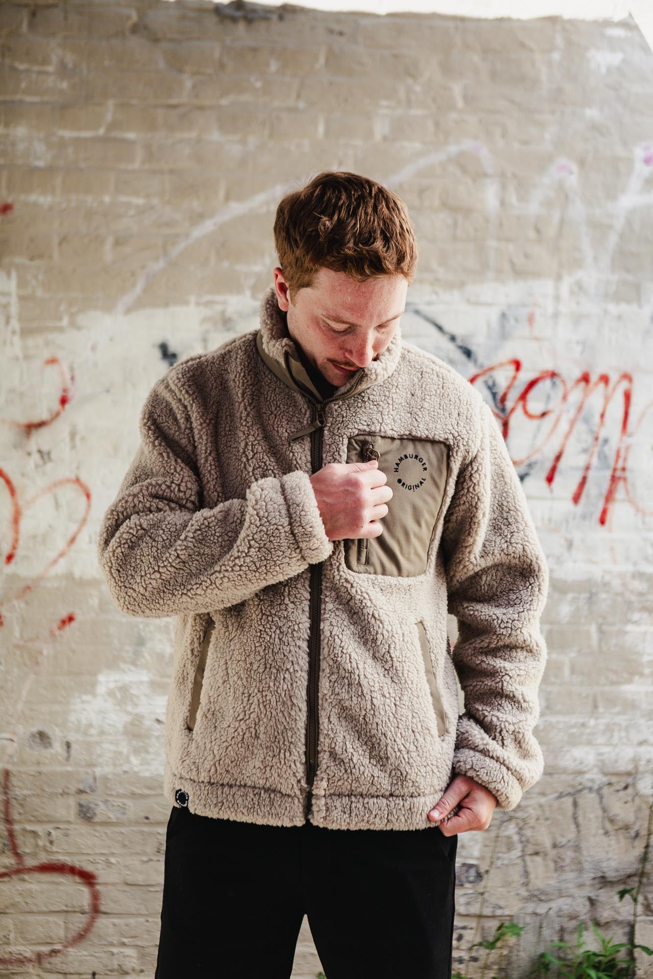 Fleece-Jacke aus recyceltem Material