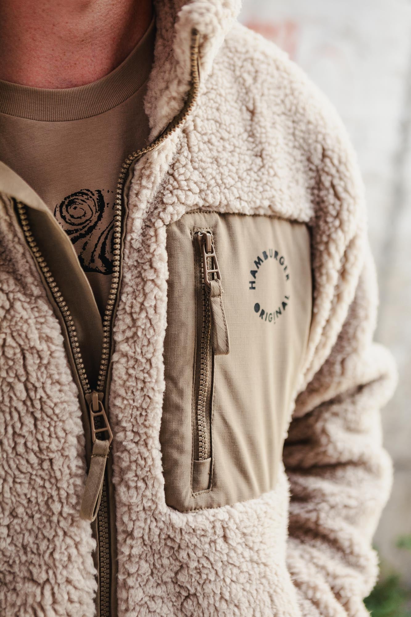 Fleece-Jacke aus recyceltem Material