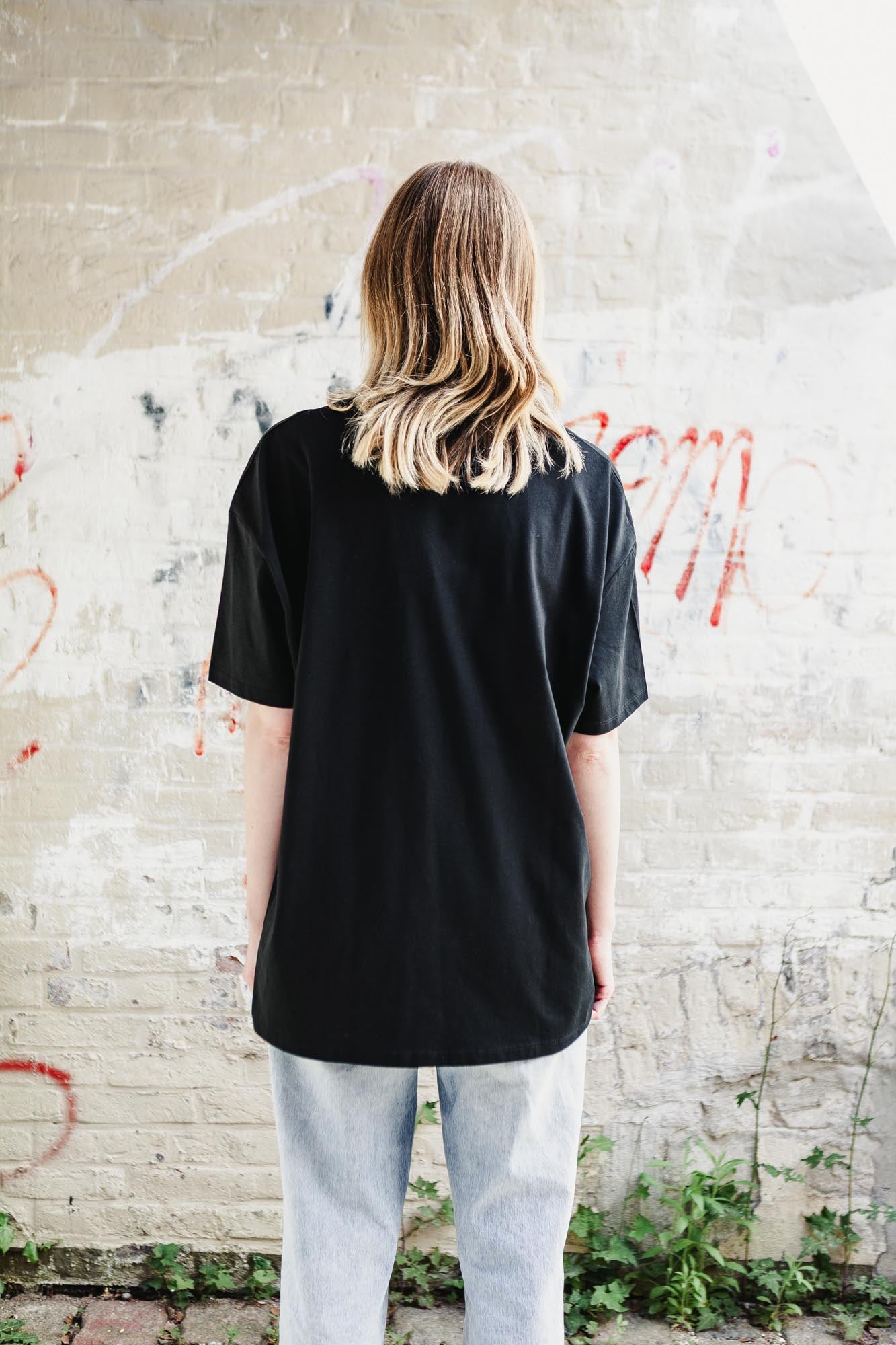 Oversized T-Shirt aus Bio-Baumwolle mit Logo