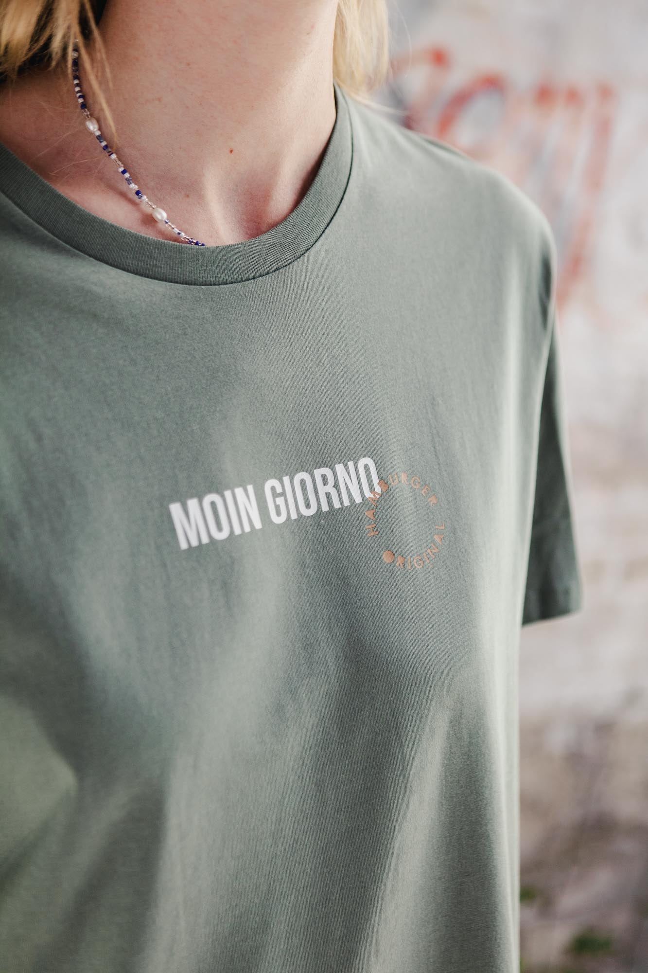 T-Shirt aus Bio-Baumwolle "Moin Giorno"