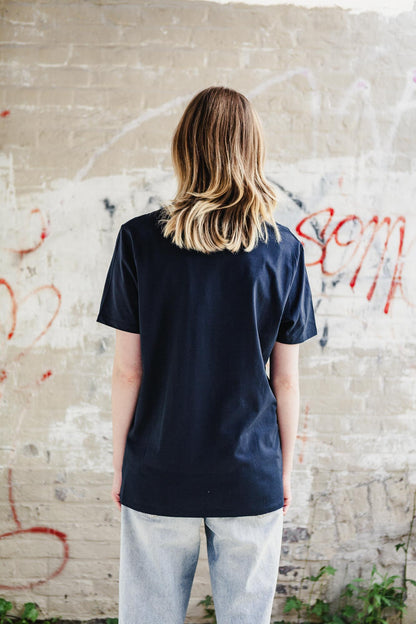 T-Shirt aus Bio-Baumwolle "Sex, Drugs and Franzbrötchen"