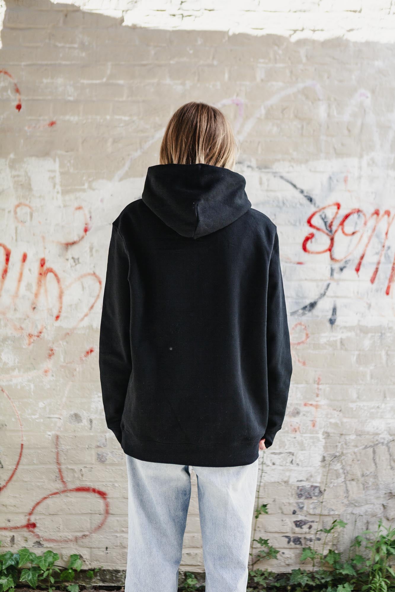 Hoodie aus Bio-Baumwolle mit großem Logo