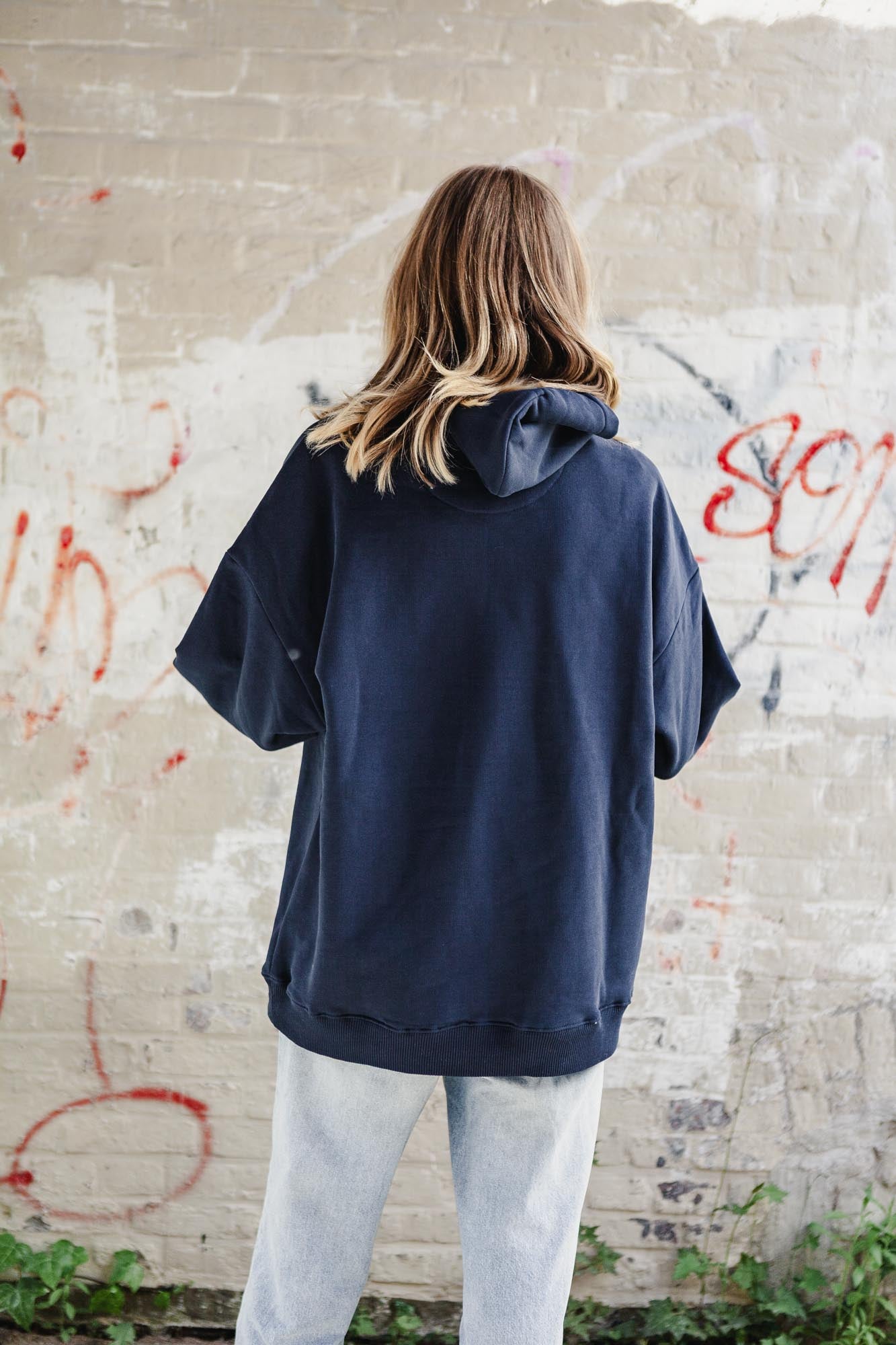 Schwerer Hoodie aus Bio-Baumwolle Made in Portugal Oversized