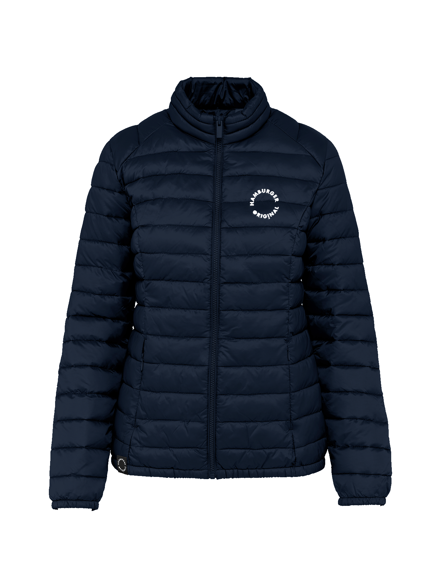 Leichte, taillierte Daunenjacke aus recycelten Materialien