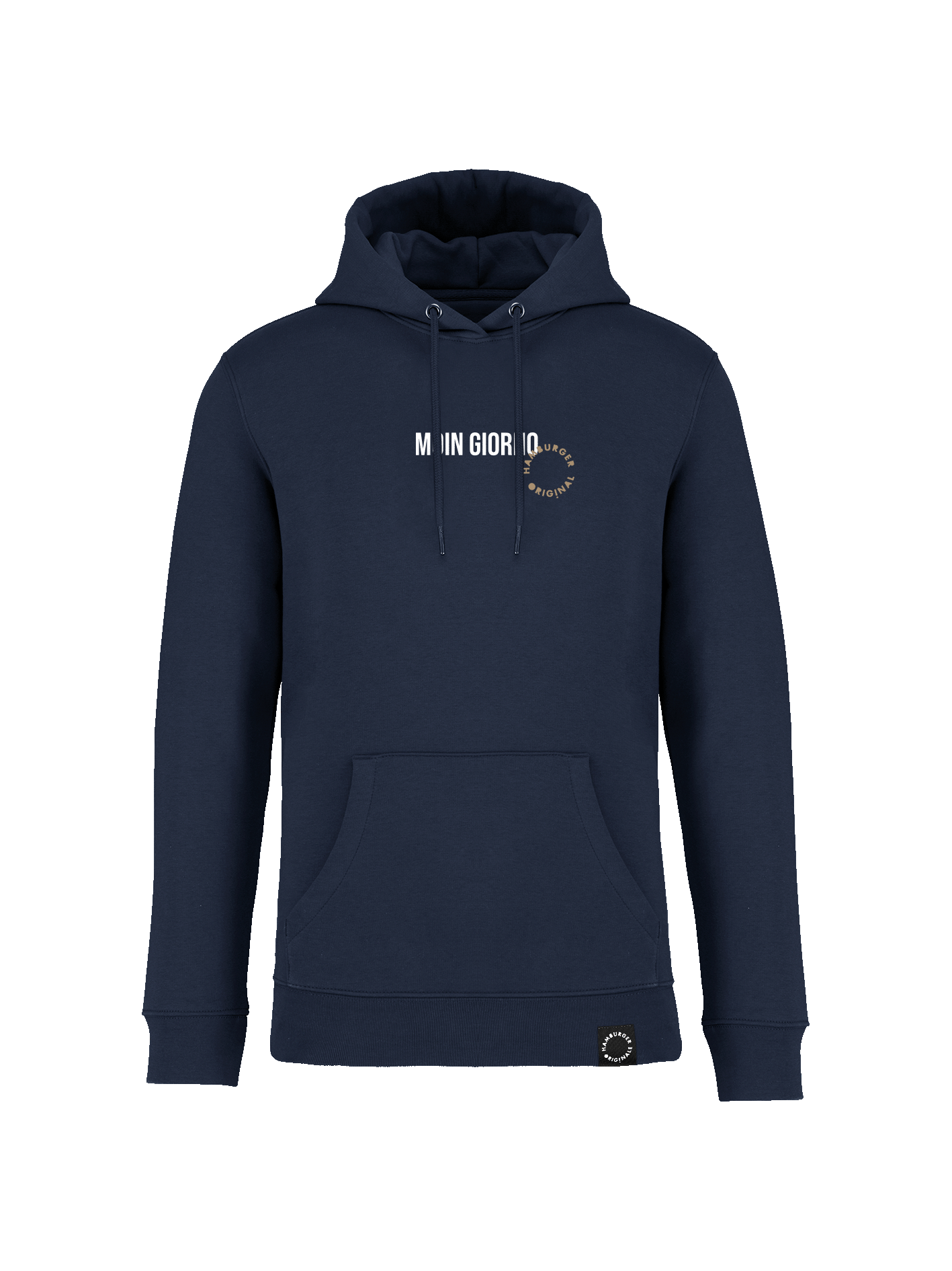 Hoodie aus Bio-Baumwolle "Moin Giorno"