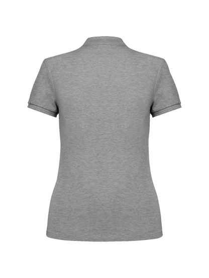 Polo-Shirt tailliert mit Logo aus Bio-Baumwolle