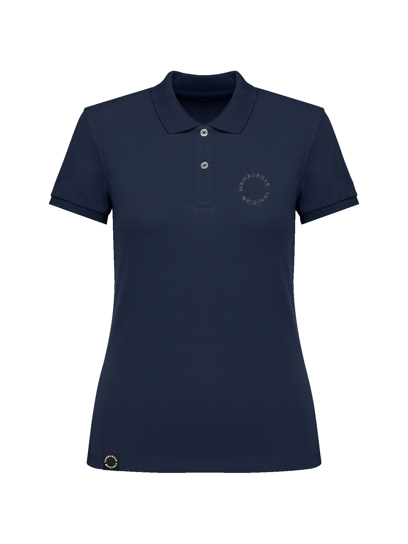 Polo-Shirt tailliert mit Logo aus Bio-Baumwolle