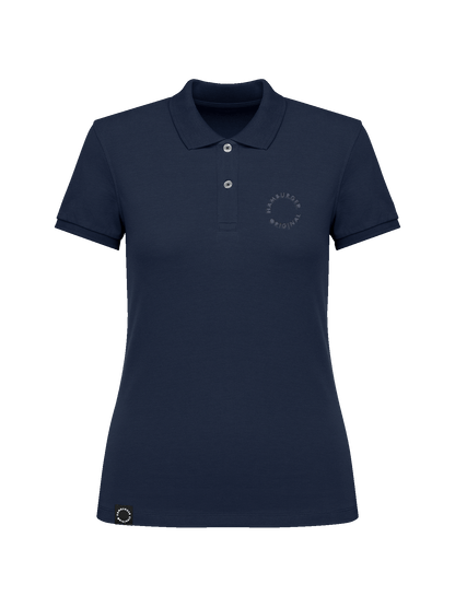 Polo-Shirt tailliert mit Logo aus Bio-Baumwolle