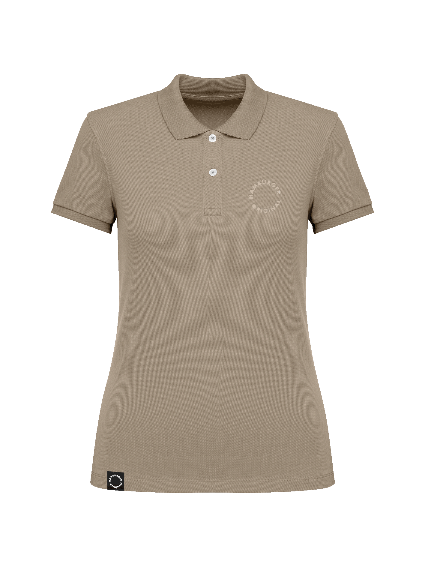 Polo-Shirt tailliert mit Logo aus Bio-Baumwolle