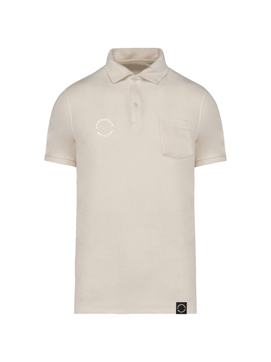 Frottee Polo-Shirt aus Bio-Baumwolle Made in Portugal