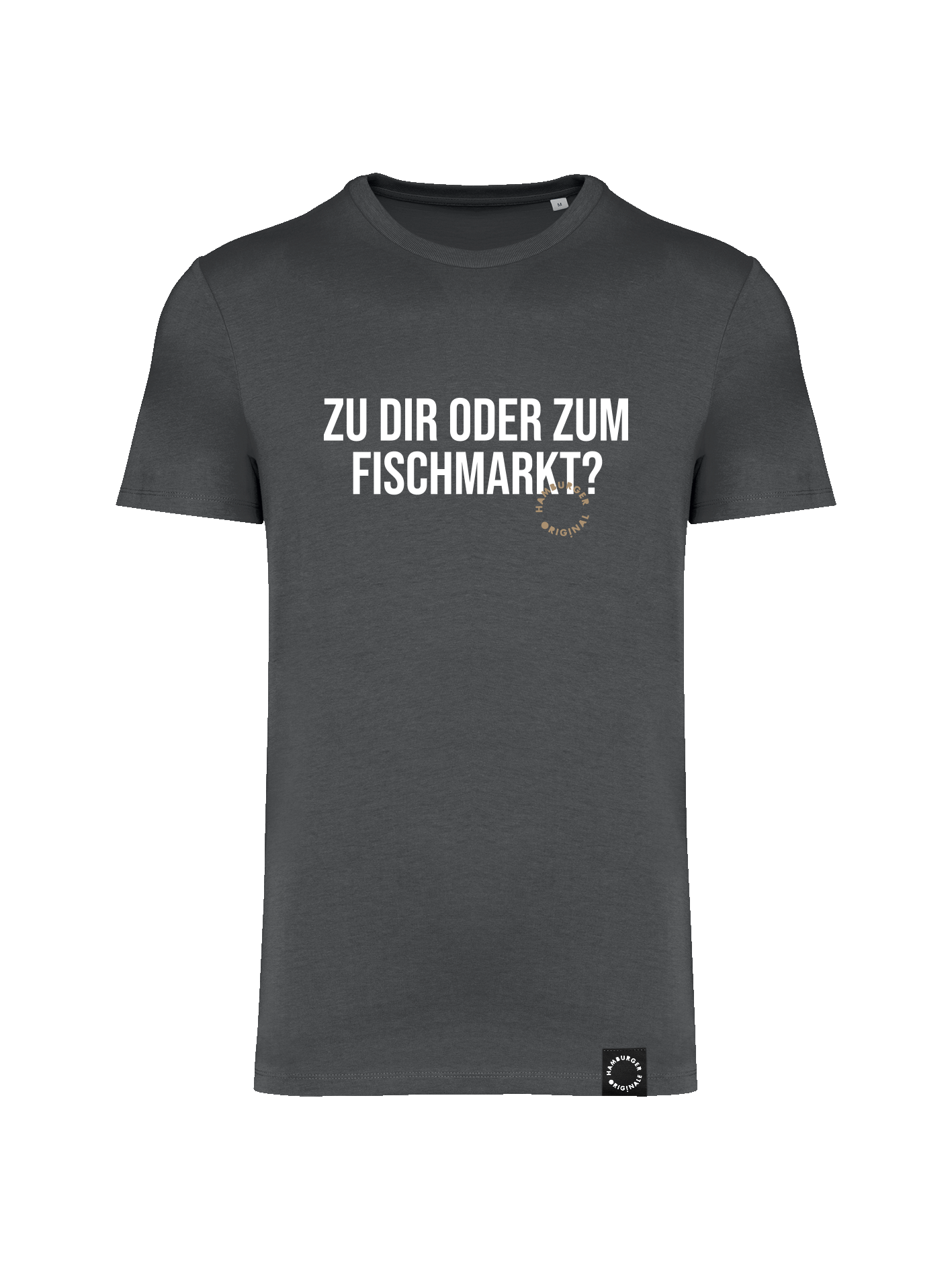 T-Shirt aus Bio-Baumwolle "Zu Dir oder zum Fischmarkt?"