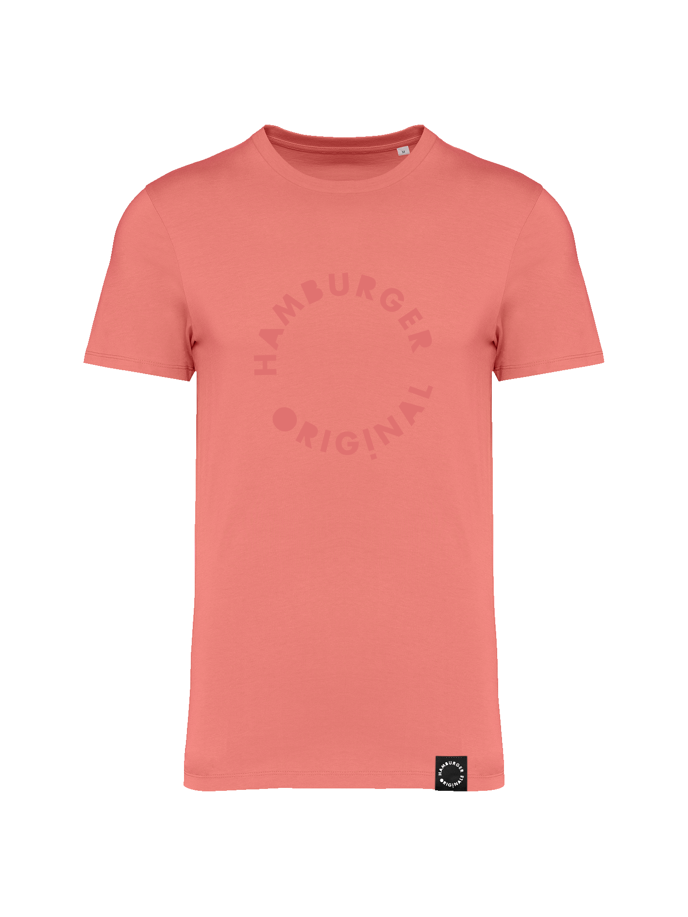 T-Shirt aus Bio-Baumwolle mit Ton in Ton Logo