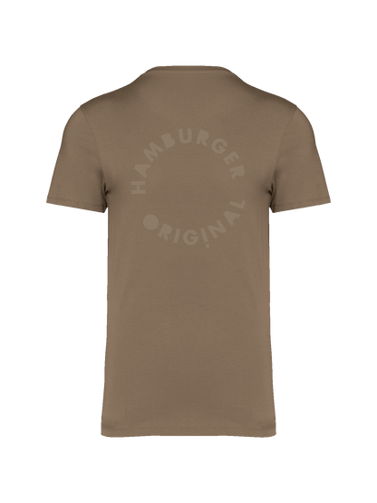 T-Shirt aus Bio-Baumwolle mit Ton in Ton Logo vorne und hinten