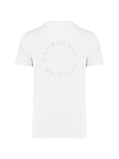 T-Shirt aus Bio-Baumwolle mit Ton in Ton Logo vorne und hinten